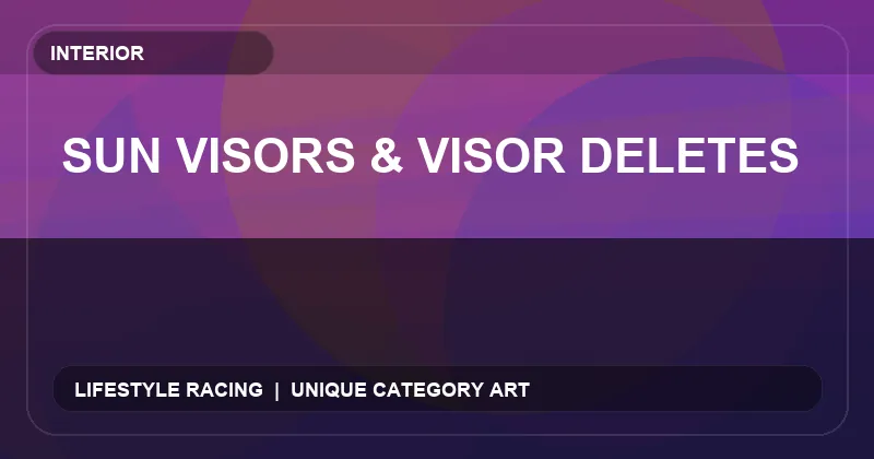 Sun Visors & Visor Deletes